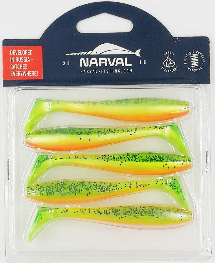   Narval Choppy Tail 10cm #015-Pepper/Lemon