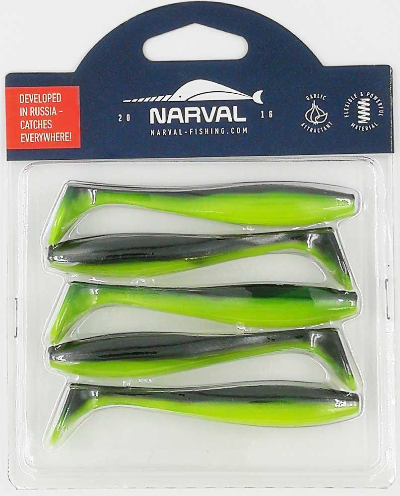   Narval Choppy Tail 10cm #045-Black Lime